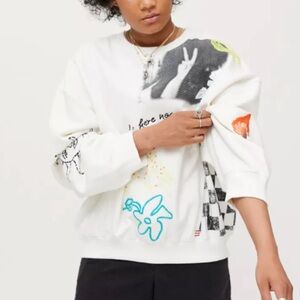 BDG Dennis Embroidered Crew Neck Sweatshirt